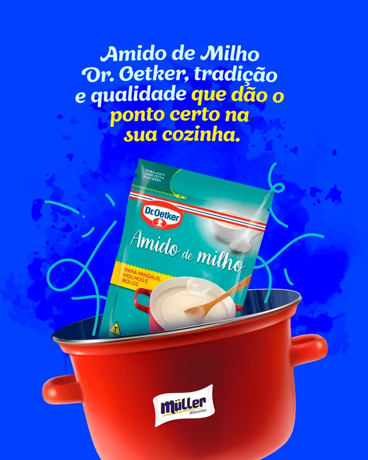 Amido de Milho Dr. Oetker: tradição e qualidade
