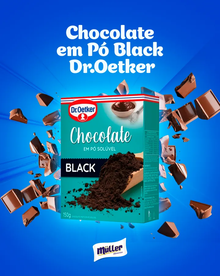 Chocolate em Pó Black Dr. Oetker