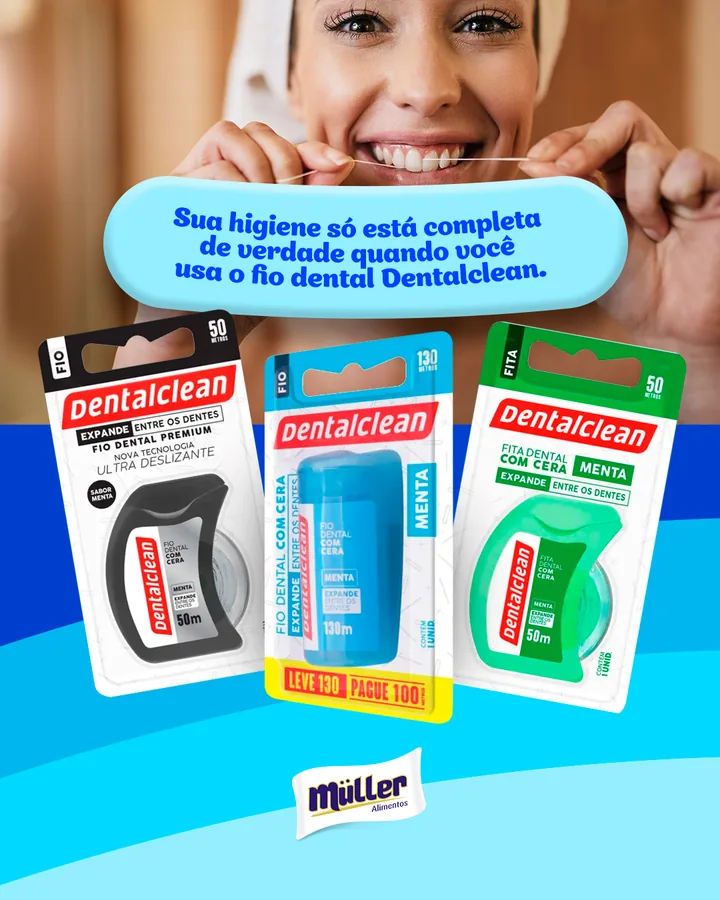 Fio dental Dentalclean: sua higiene só está completa com ele